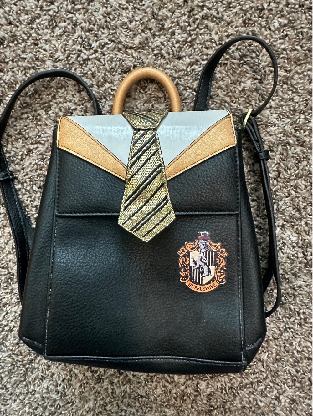 Danielle Nicole Harry Potter Hufflepuff Mini Backpack Purse Fantasy Genre